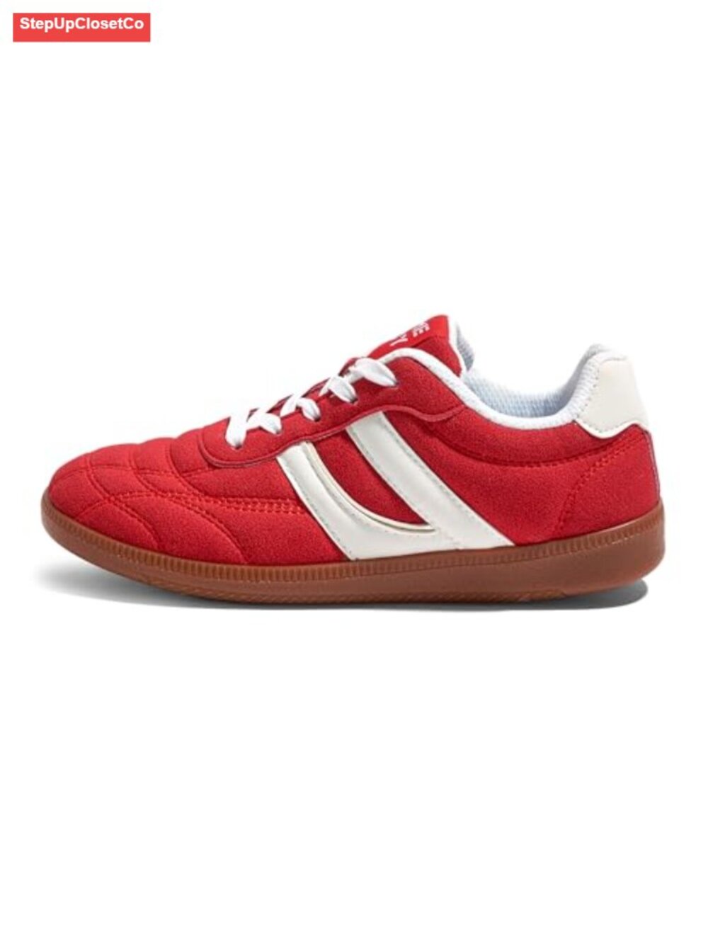 Vintage Leather & Gum Sole Fashion Sneakers Non-Slip Cushion Casual Streetwear